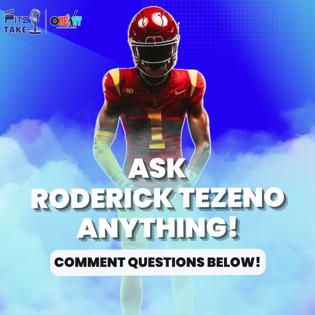 fitztakepod's tweet image. .@uscfb commit Roderick Tezeno joins the show fresh off his official visit in LA. @RoderickTezeno
Drop your questions down in the comments! ⬇️