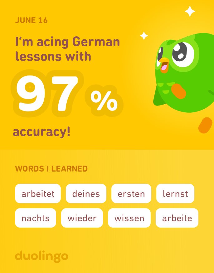 SebJames55's tweet photo. putting in some #duolingo time before bed @duolingo #practicegerman https://t.co/ZH6FX0meIh