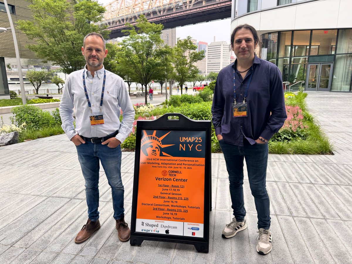 UMAPconf's tweet image. Some photos from the morning sessions today at #UMAP2025 📸
If you're taking some photographs of the conference, please share them with us and tag us in your posts 😍 We want to experience the event through your perspective 😎
#usermodeling #personalization #nyc