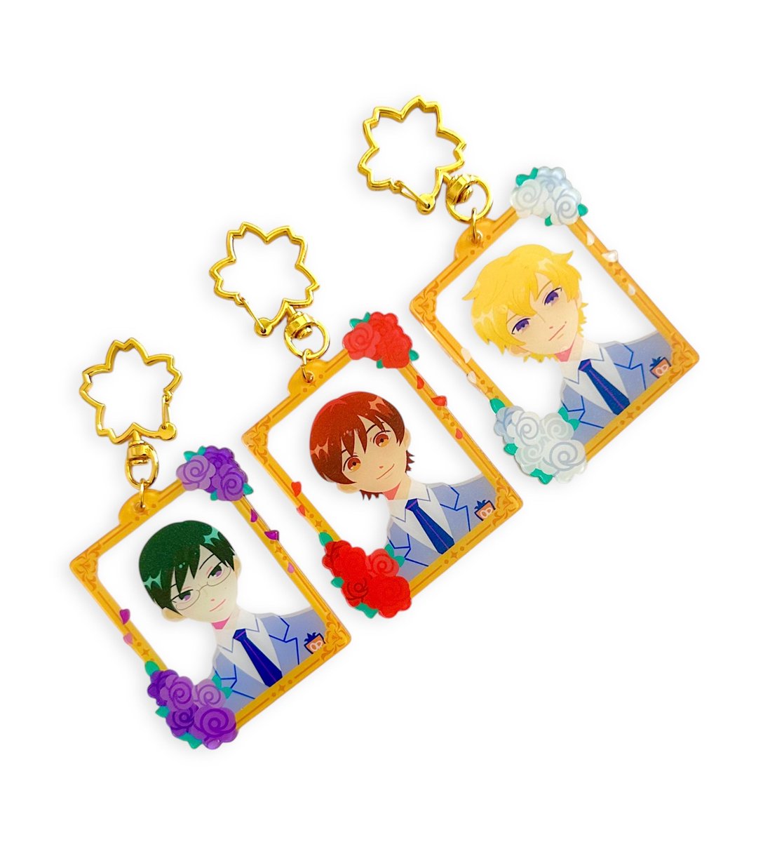 Kiss kiss fall in love 🌹!!

I made some Ouran high school host club charms! Can you believe it’s almost 20 years old lol 🥹

I will have these at AX!