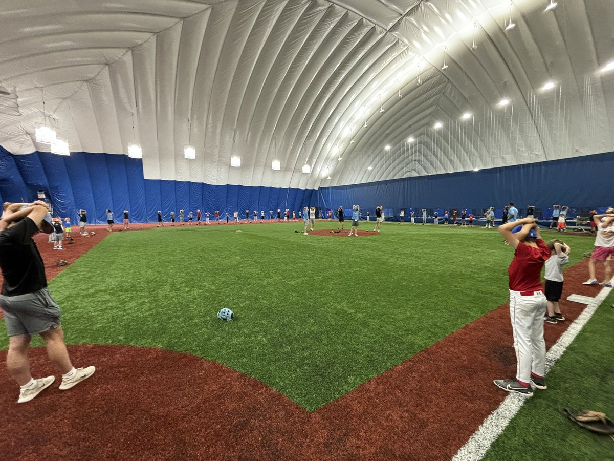 Electric atmosphere in <a href="/BoDomeCBUS/">Bo Jackson Dome</a> for Day 1 of Darby Baseball Camp