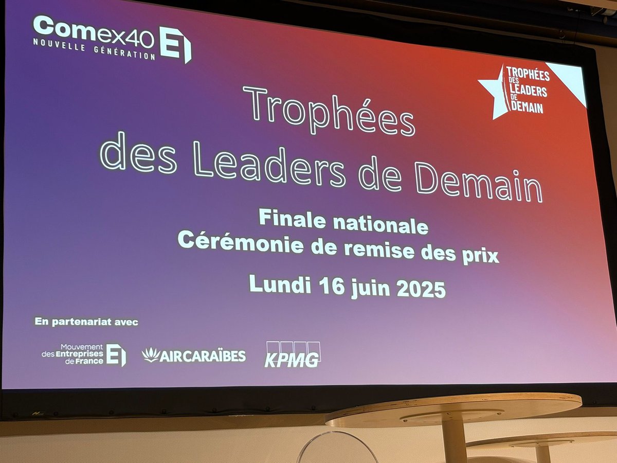 Les entrepreneurs sont des magiciens 🪄🎩

C’est le constat unanime qui a jailli de la soirée des Leaders de demain organisé par le @Comex40MEDEF 🏆

L’immense confiance que les Français placent dans les #entreprises est à la hauteur de leur engagement au service de la vie de la