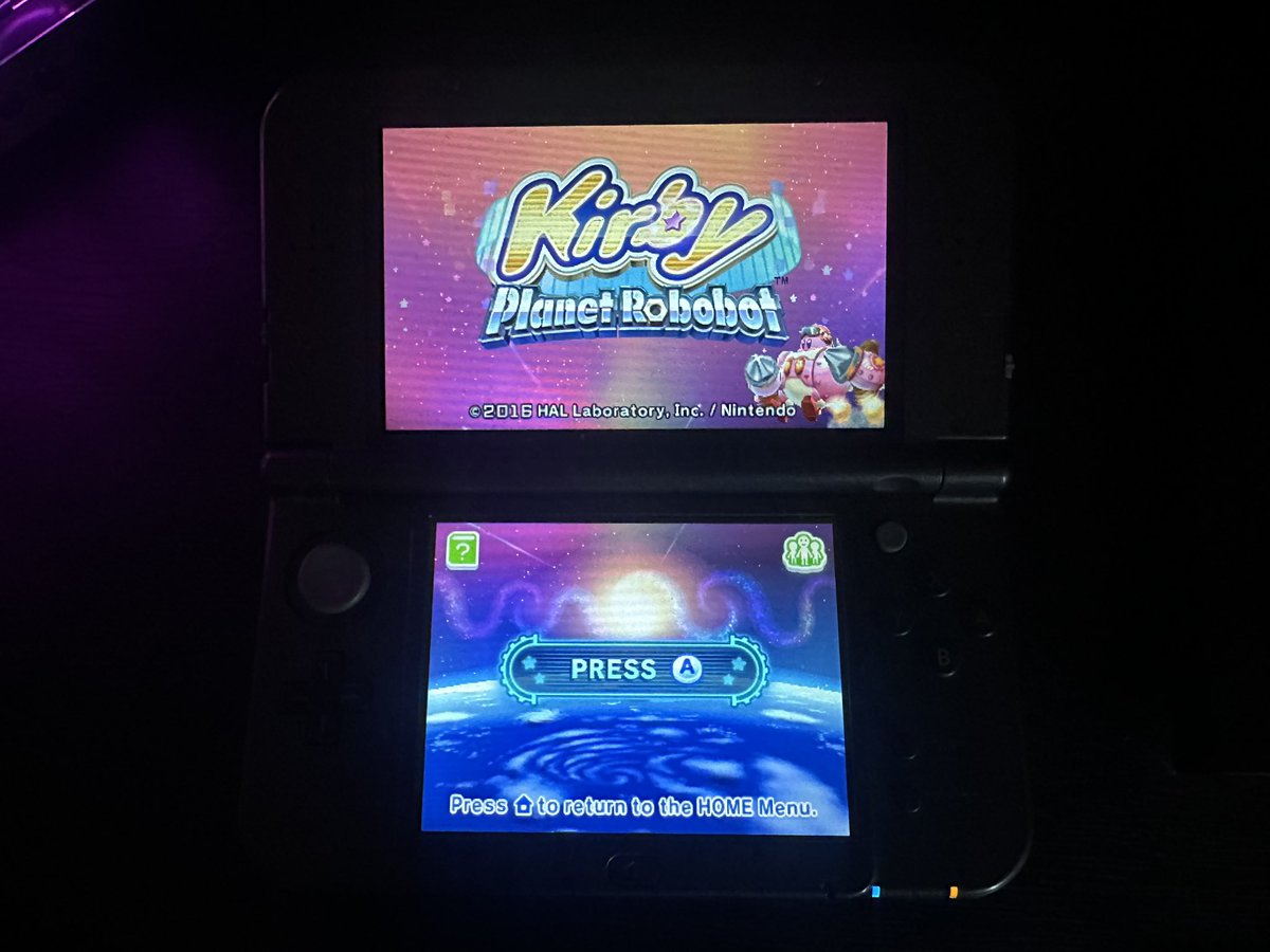 It’s time for the next step on my Kirby odyssey! 
I’m super excited for this one, planet robobot is in many MANY people’s top kirby games! i loved triple deluxe, its so far my fav 2D kirby game and some say this one will be even BETTER?! 

Wish me LUCK! 😁😁😁