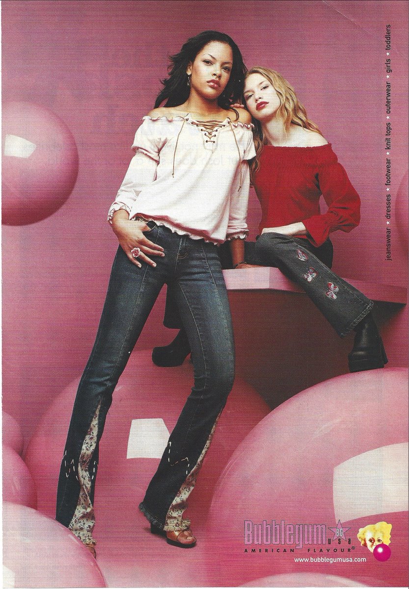 Bubblegum USA clothing ad in Seventeen magazine — August 2002