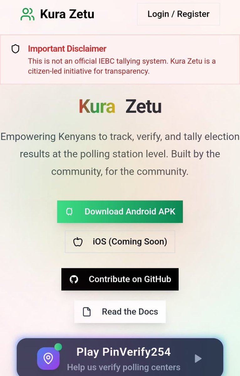 itskipronoh's tweet photo. Kenyans are not playing around. They have created a parallel website to count and verify votes at every polling station. Mambo bado. Wantam is real. 

Tuesday is Tuesday! https://t.co/68qj9Xiz7j