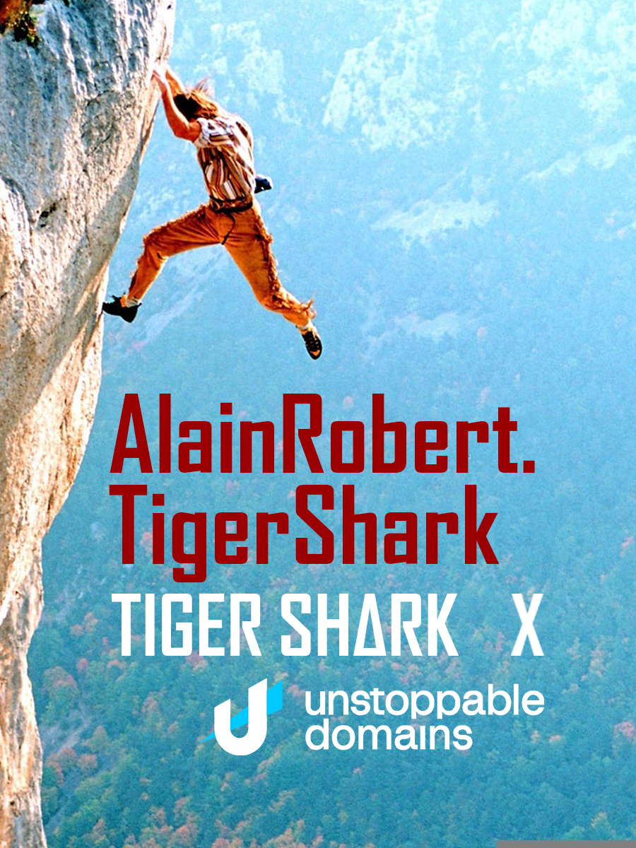 tigersharkhq's tweet photo. Welcoming our first member of Team Tiger Shark!
@frenchspiderman

Get your ,tigershark domain at:
https://t.co/buSem45U6I

Join our Unstoppable Challenge on our pinned post!
@UnstoppableWeb https://t.co/eTCsUSoqoF