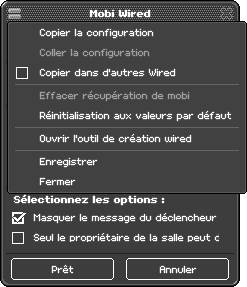 HabboWIRED_FR's tweet photo. 📜 Menu rapide dans les fenêtres WIRED

Il est désormais possible de copier/coller la configuration d'un WIRED dans un autre, ainsi que d'accéder à d'autres fonctions utiles #Habbo #HabboWIRED 

Voir la news => https://t.co/vngWgd3cBv https://t.co/GwL8NjAWyE