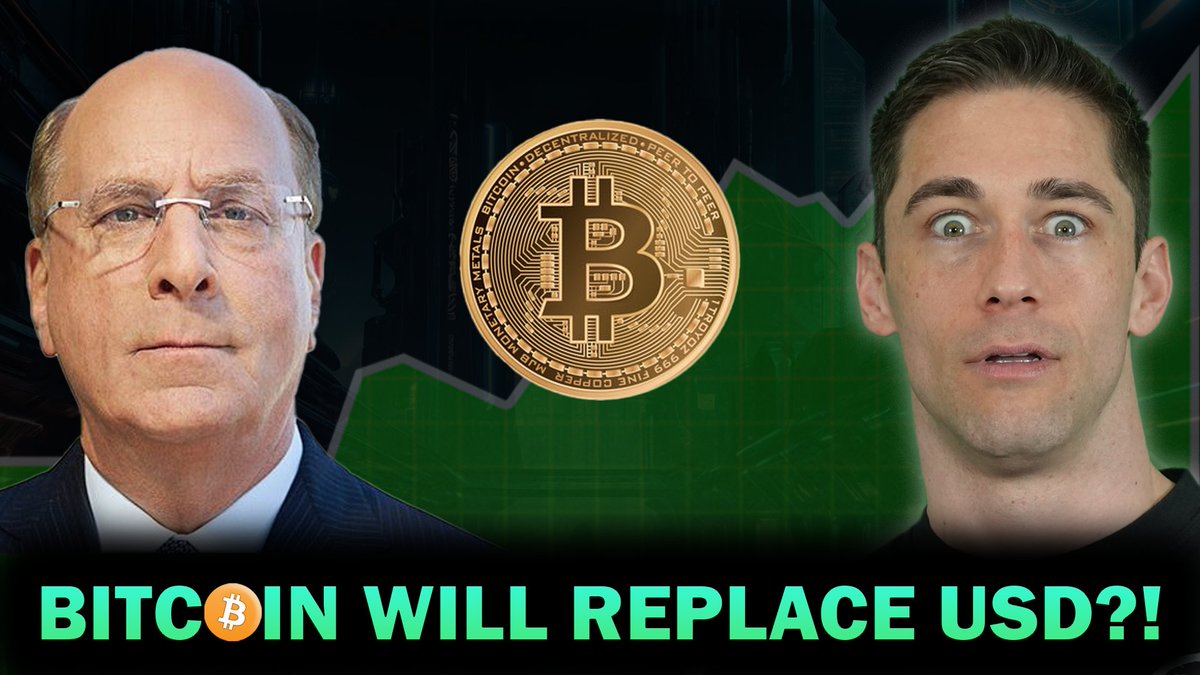 Bitcoin $BTC Will Replace the Dollar and Pass $1 Million Per BTC, BlackRock CEO Larry Fink believes  

👉 Watch this bullish video here: youtube.com/watch?v=l2_2SB… 

Do you think $BTC can replace USD as the World Reserve Currency? Or is this just hopium?