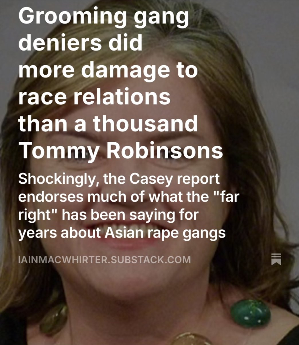 Baroness Casey has just blown the doors off.  My column in replies