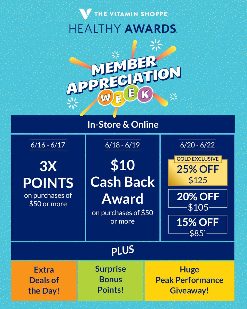 Cue the confetti–it’s Healthy Awards Member Appreciation Week! 🥳

Get the lowdown on how we’re celebrating our favorite customers with oversized offers all week long, including Deals of the Day, an exclusive giveaway with Transparent Labs, plus more members-only perks. ✨