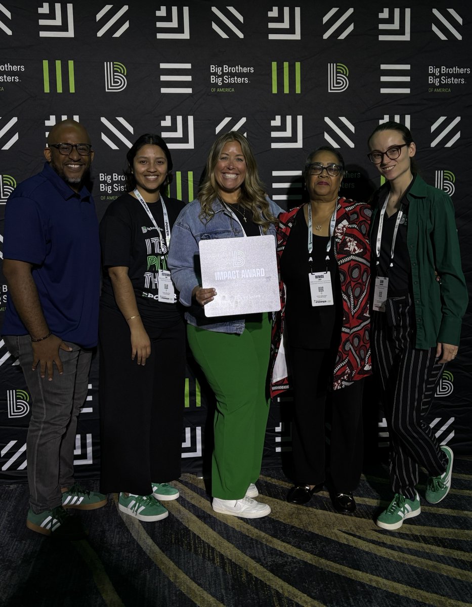 BBBS NCA (@bbbs_nca) on Twitter photo We’re honored to bring home the 2025 #ImpactAward from this year’s <a href="/BBBSA/">Big Brothers Big Sisters of America</a> National Conference! 💚🌟 This award reminds us that when we stay focused on impact—on showing up consistently, listening deeply, and leading with care—we create lasting change for our youth!
#BBBSNCA We’re honored to bring home the 2025 #ImpactAward from this year’s <a href="/BBBSA/">Big Brothers Big Sisters of America</a> National Conference! 💚🌟 This award reminds us that when we stay focused on impact—on showing up consistently, listening deeply, and leading with care—we create lasting change for our youth!
#BBBSNCA