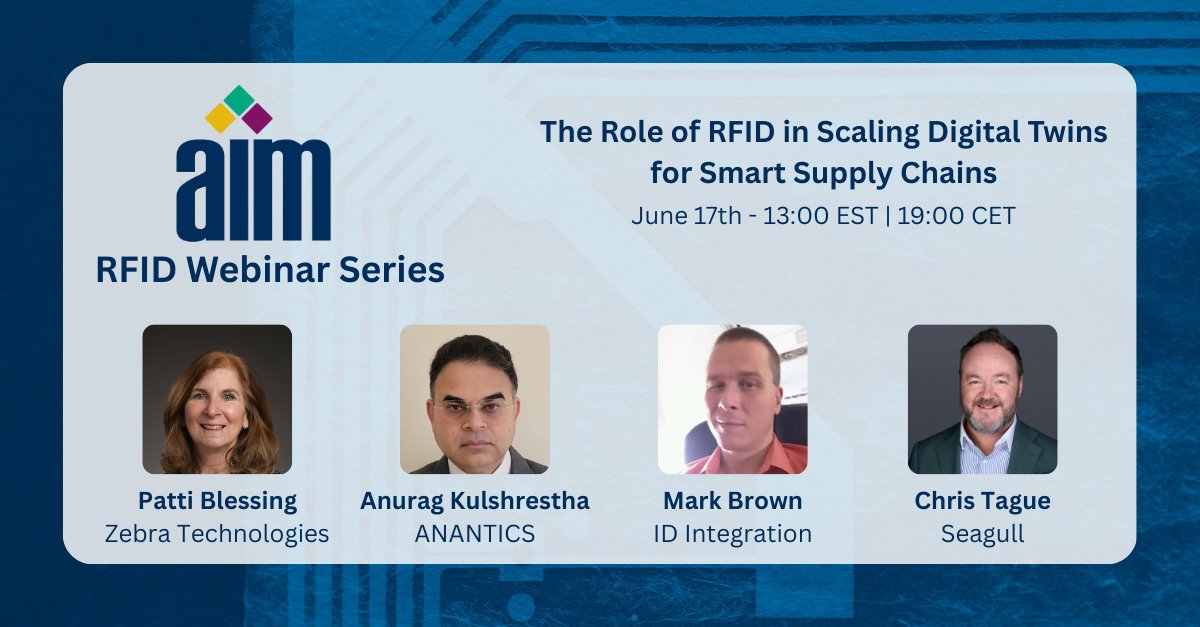 Register now for tomorrows webinar on the role of RFID in Digital Twins! 

Register Here: us02web.zoom.us/webinar/regist…