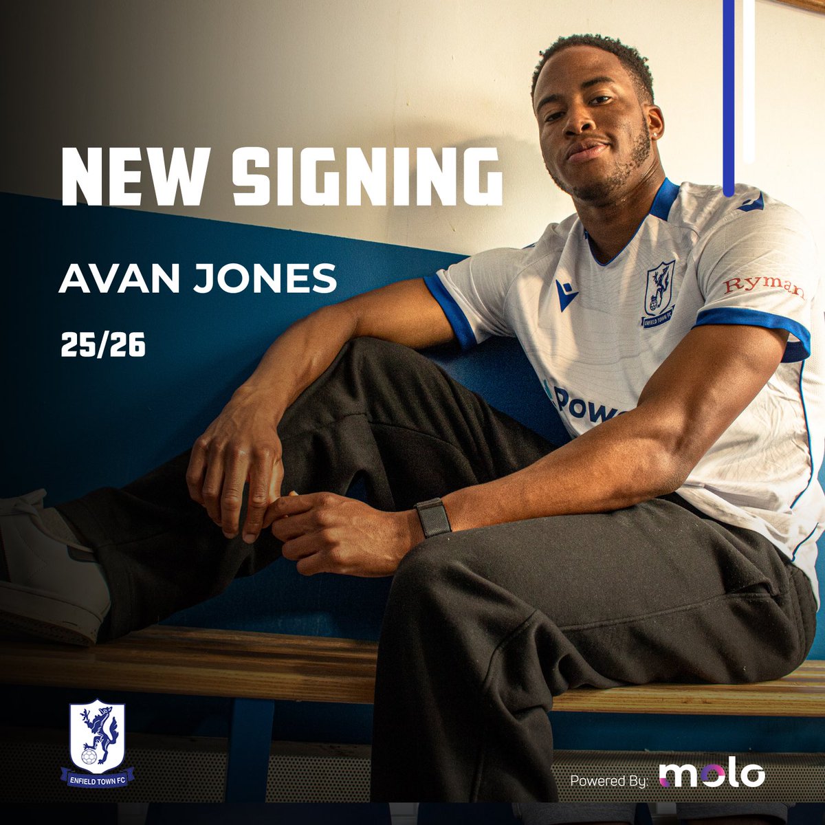 Welcome to Town: Avan Jones 

We are delighted to announce the signing of defender Avan Jones from Chesham United.

More info at etfc.london 

#UpTheTown