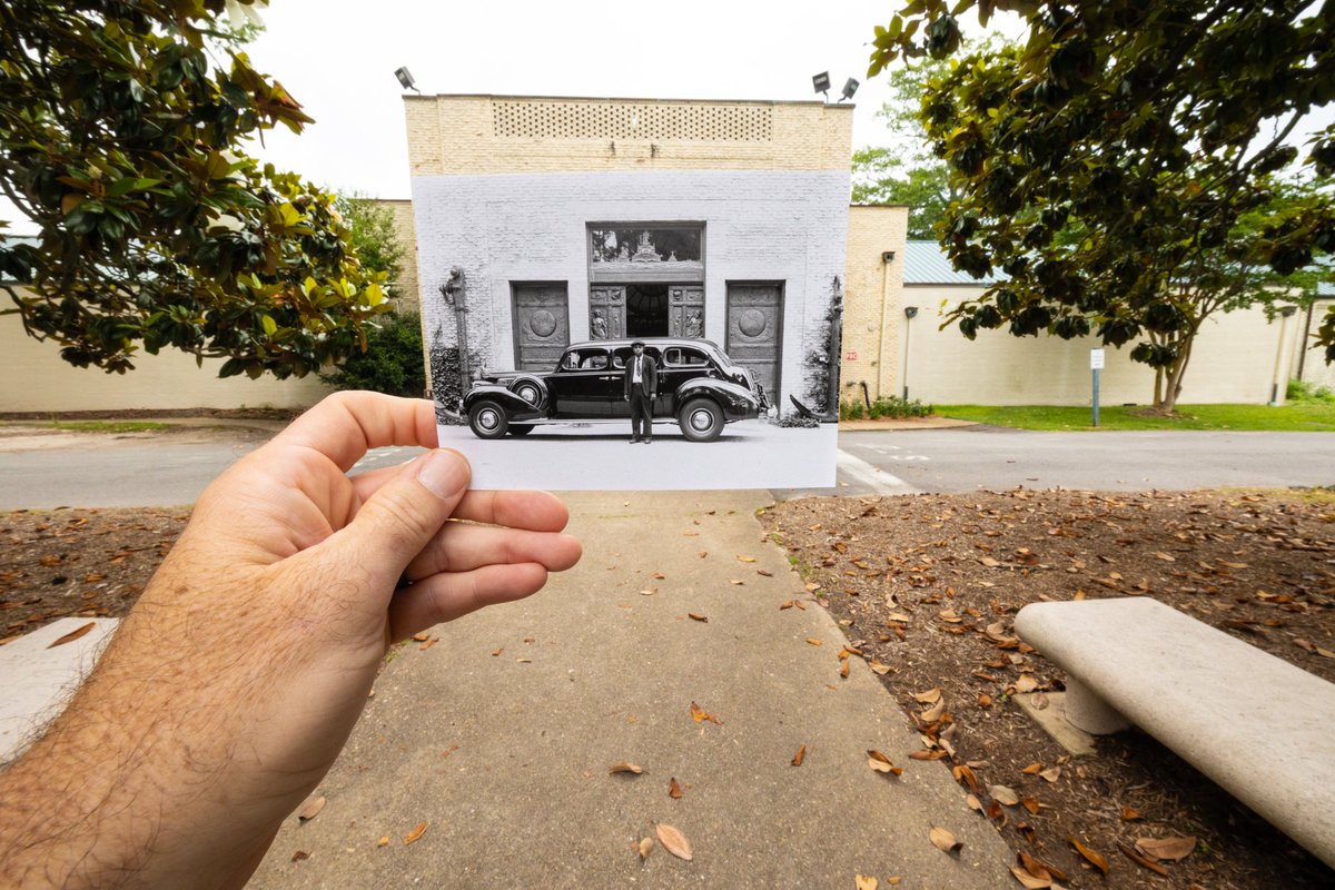 THEN &amp; NOW: The Bronze Doors 🚪✨

Did you know the Museum's business entrance was originally the main entrance?  In this 1939 photo, Chauffeur Mr. Fisher stands in front of the beautifully ornate Bronze Doors, where guests previously entered the Museum's Great Hall.
