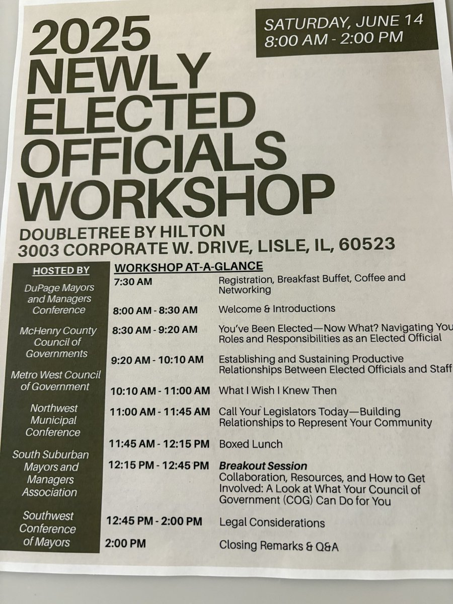 Repevans33's tweet image. This past weekend I joined my friend and dynamic colleague State Rep. Terra Costa Howard on a panel at the 𝟮𝟬𝟮𝟱 𝗡𝗘𝗪𝗟𝗬 𝗘𝗟𝗘𝗖𝗧𝗘𝗗 𝗢𝗙𝗙𝗜𝗖𝗜𝗔𝗟𝗦 𝗪𝗢𝗥𝗞𝗦𝗛𝗢𝗣 hosted by the DuPage Mayors and Managers Conference, McHenry County Council of Governments, Metro West…