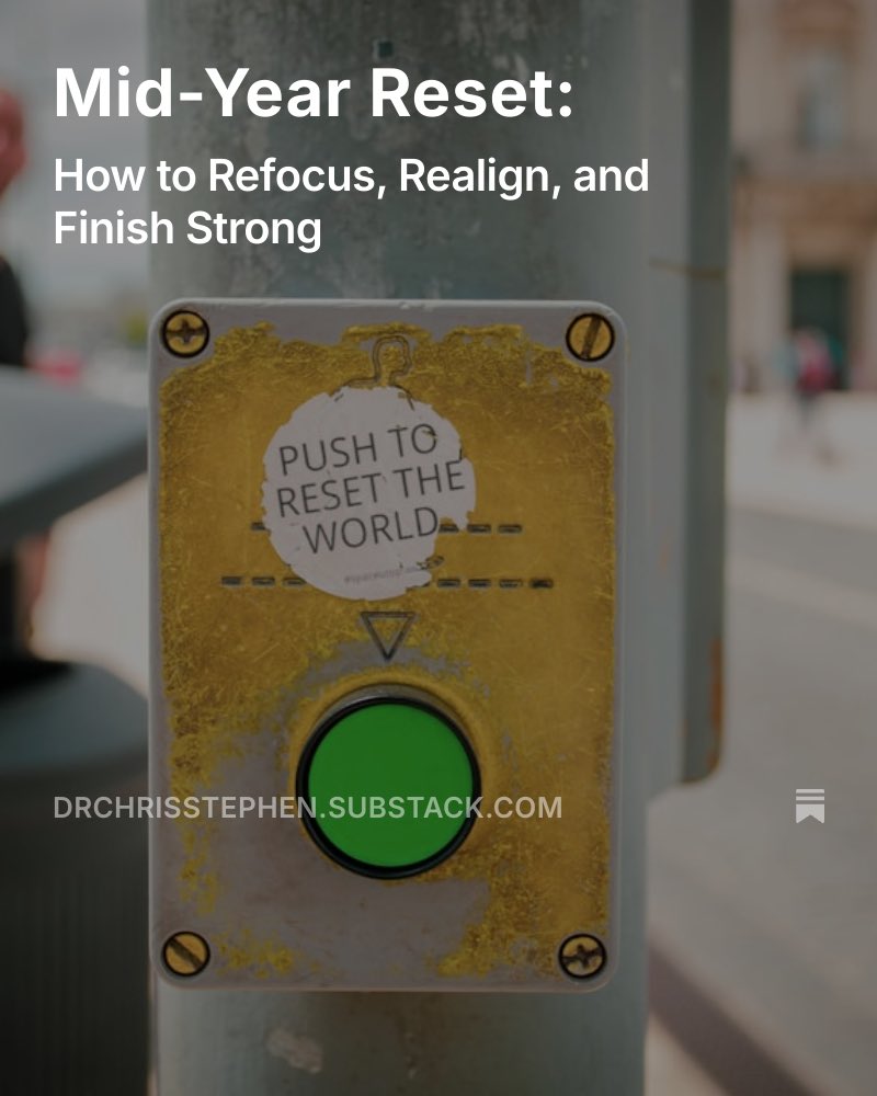 chrisstephen3's tweet image. Not get off to your 2025? Reset your year right now! Click the link below, read, and dominate the rest of your 2025! 

open.substack.com/pub/drchrisste…