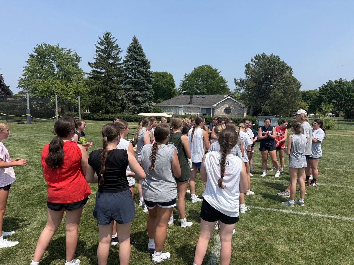 More than halfway done with camp. These girls are working hard!! #GoLions