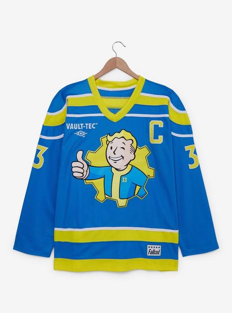 Fallout Vault Boy Hockey Jersey $41.94 via Box Lunch. ow.ly/i42V50Wabab