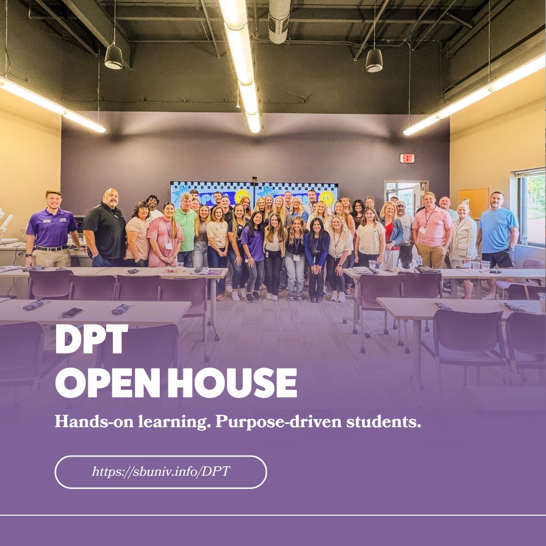 A glimpse into our DPT Open House this week! 🧠💥
Hands-on learning. Purpose-driven students. Real impact.
Tag someone who should consider PT at SBU!
#SBUGradSchool #DPTprogram #HealthCareHeroes