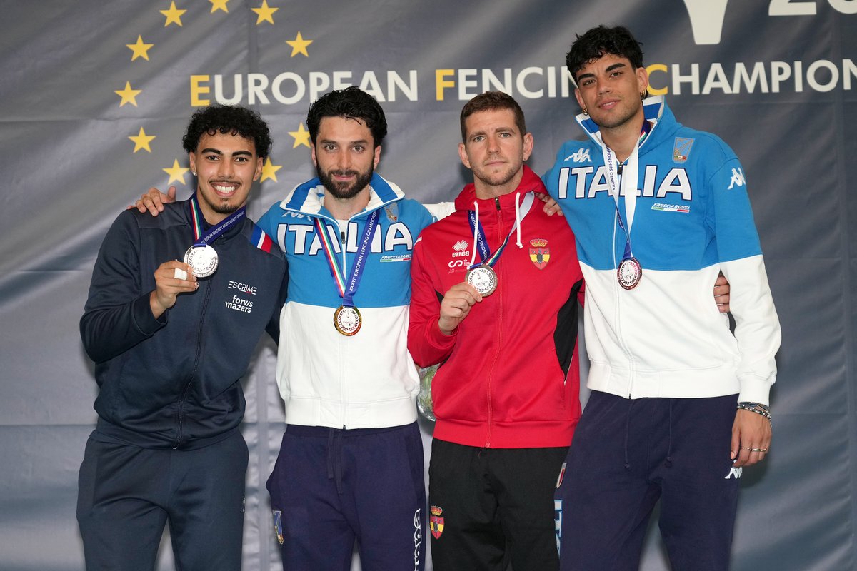 FIE (@fie_fencing) on Twitter photo <a href="/eurofencing/">EFC/CEE</a> <a href="/Federscherma/">Federscherma</a> <a href="/rfeesgrima/">Real Federación Española de Esgrima</a> <a href="/ffescrime/">Fédération Française d'Escrime</a> The men’s individual foil podium at the European Fencing Championships Genova 2025 🇮🇹🤺 <a href="/eurofencing/">EFC/CEE</a>
🥇 Guillaume Bianchi 🇮🇹
🥈 Anas Anane 🇫🇷
🥉 Carlos Llavador 🇪🇸
🥉 Tommaso Marini 🇮🇹
<a href="/Federscherma/">Federscherma</a> <a href="/ffescrime/">Fédération Française d'Escrime</a> <a href="/rfeesgrima/">Real Federación Española de Esgrima</a>
Congratulations to all the medallists!👏👏
📸 <a href="/eurofencing/">EFC/CEE</a> <a href="/Federscherma/">Federscherma</a> <a href="/rfeesgrima/">Real Federación Española de Esgrima</a> <a href="/ffescrime/">Fédération Française d'Escrime</a> The men’s individual foil podium at the European Fencing Championships Genova 2025 🇮🇹🤺 <a href="/eurofencing/">EFC/CEE</a>
🥇 Guillaume Bianchi 🇮🇹
🥈 Anas Anane 🇫🇷
🥉 Carlos Llavador 🇪🇸
🥉 Tommaso Marini 🇮🇹
<a href="/Federscherma/">Federscherma</a> <a href="/ffescrime/">Fédération Française d'Escrime</a> <a href="/rfeesgrima/">Real Federación Española de Esgrima</a>
Congratulations to all the medallists!👏👏
📸