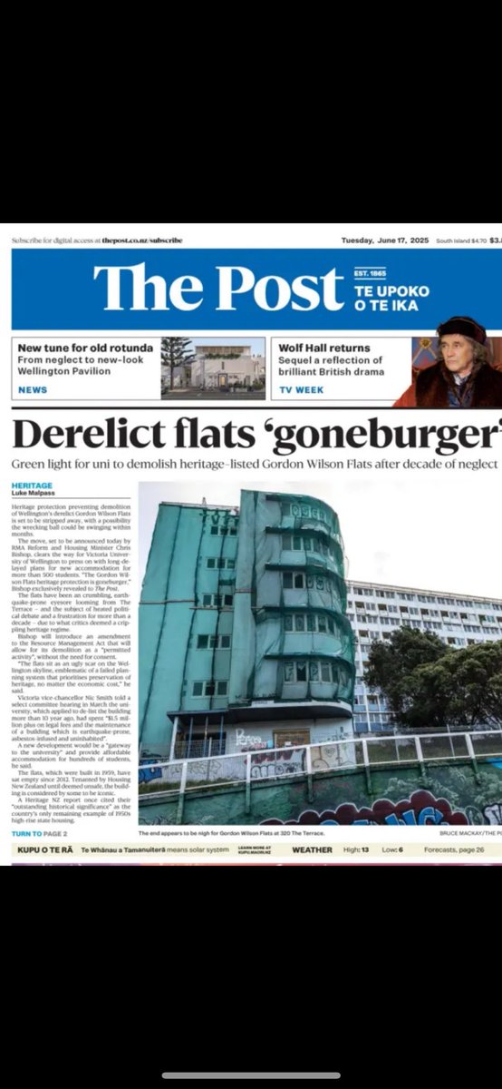 Gordon Wilson Flats are goneburger