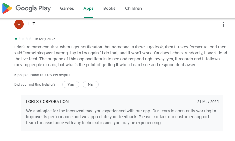 (Sucks-Lorex-Corp-Camera-Products => [1-star] Lorex-Corp belong to China)on GooglePlay-(Scrap)-ALTM#{Evaluated=>Garbage} User-comment: {Julien D'Amours- 12 May 2025- like everyone else, app is...great at first but now its unusable}👎(In Closing=>Garbage)#255146