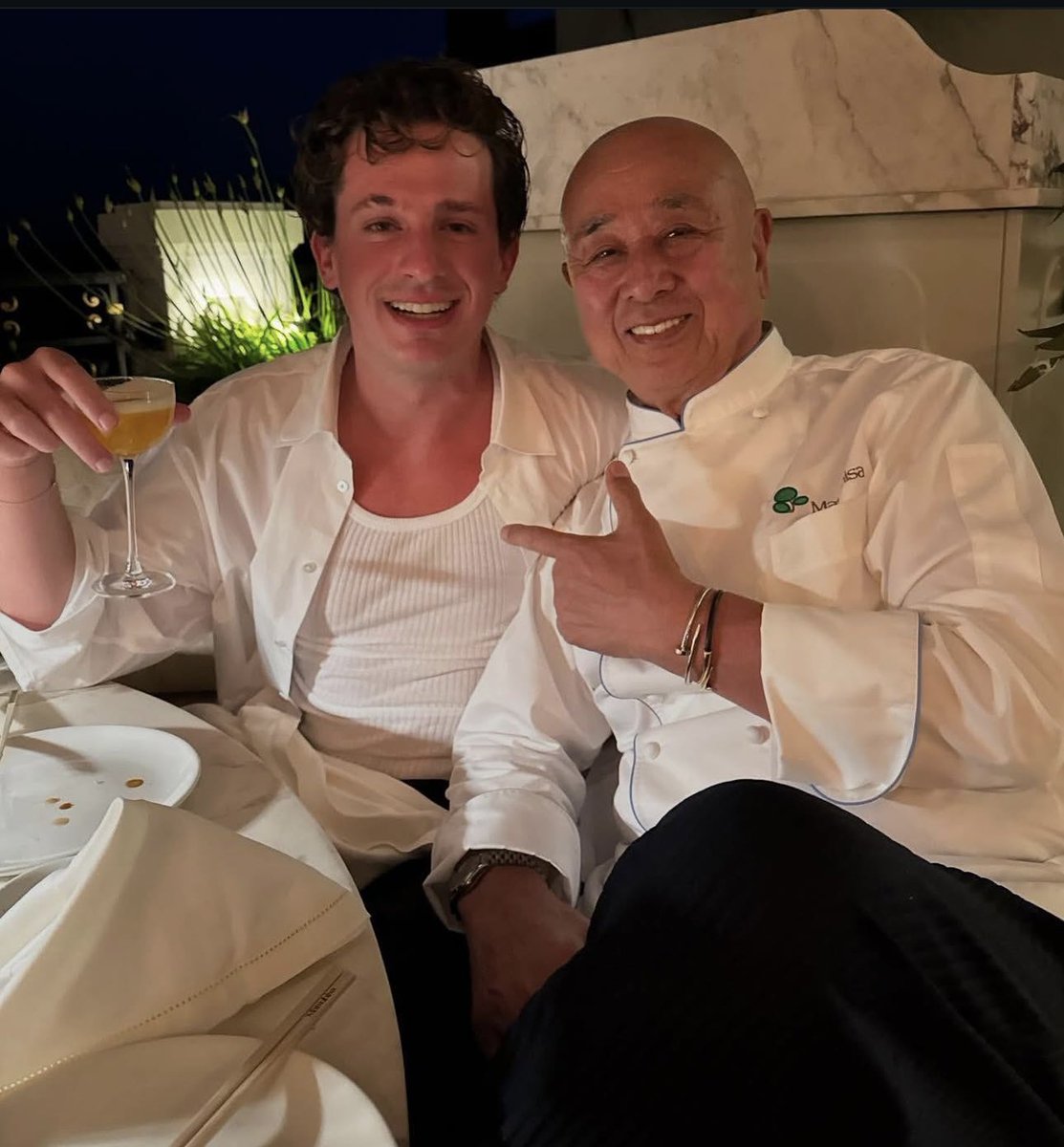 PuthPhyllis's tweet photo. Love this photo! ♥️♥️
Charlie Puth via therealnobu IG Post — June 16, 2025
“Dinner with Charlie @charlieputh
airellesainttropez matsuhisasainttropez sushiclub
#nobuintown #sainttropez🇫🇷” https://t.co/0GbYg3XJA7