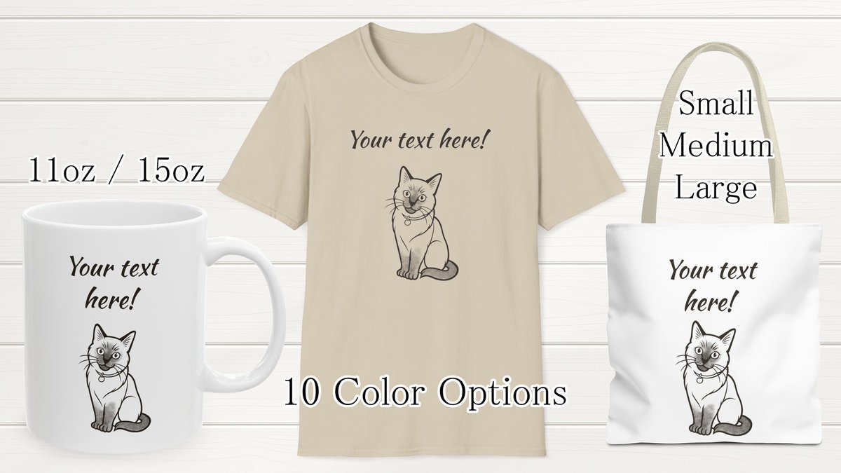 SatoCanvasJapan's tweet image. Love Ragdolls? 🐾
Add a touch of feline charm to your everyday with these minimalist-style tees, totes &amp;amp; mugs — all customizable with your text!

Perfect for gifts or treating yourself 💙
→ satocanvasjapan.etsy.com

#RagdollCat
#CustomGifts
#CatMerch
#GiftIdeas
#PersonalizedGifts