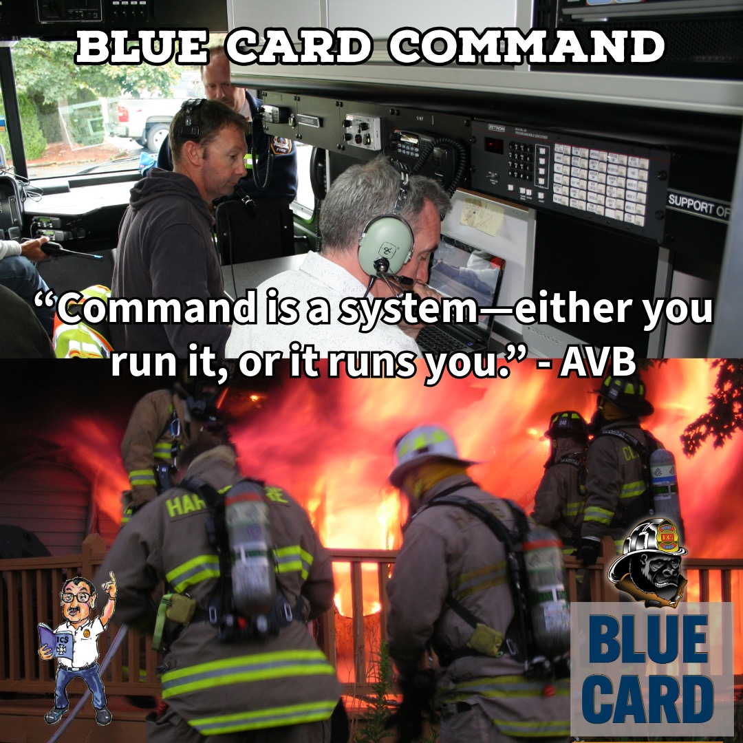 🚒 If you want to learn command — we’ve got a program for you!

For over 18 years, Blue Card has been training incident commanders on how to make decisions and run the scene — whether it’s a fire requiring just a few resources or a multi-alarm incident.

From Engine 1 to the