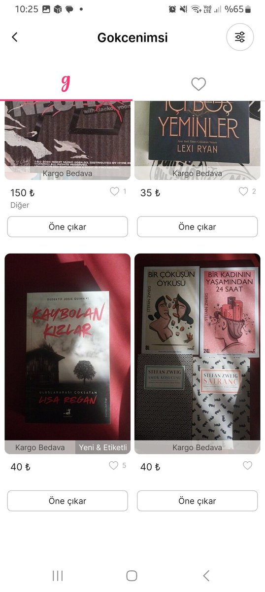 Kitap satış 

Bu kitapları almaz mısınız 👉🏼👈🏼

gardrops.com/Gokcenimsi