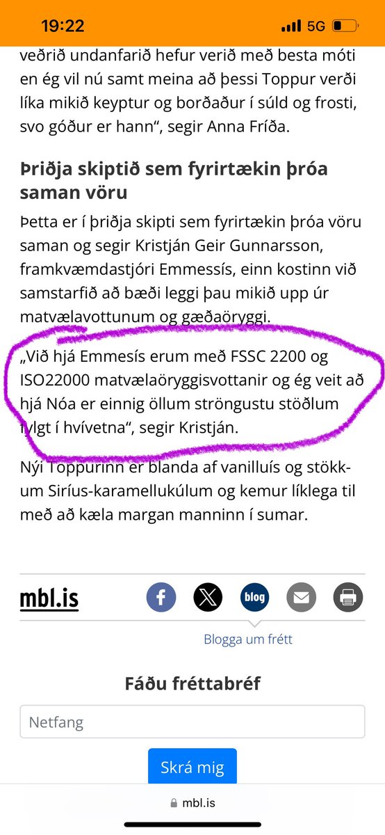 Þessar matvælaöryggisvottanir eru báðar í topp fimm hjá mér geðveikt