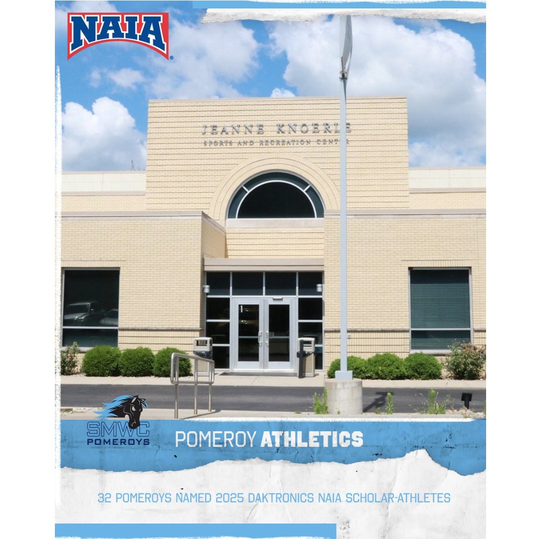 🎓👏 32 Pomeroys have been named 2025 Daktronics NAIA Spring Scholar-Athletes!

Another proud day at The Woods for academic + athletic excellence.

📰 Full list &amp; story: ow.ly/crTs50WalJp

#SMWC | #PomeroyPride | #NAIA | #ScholarAthlete