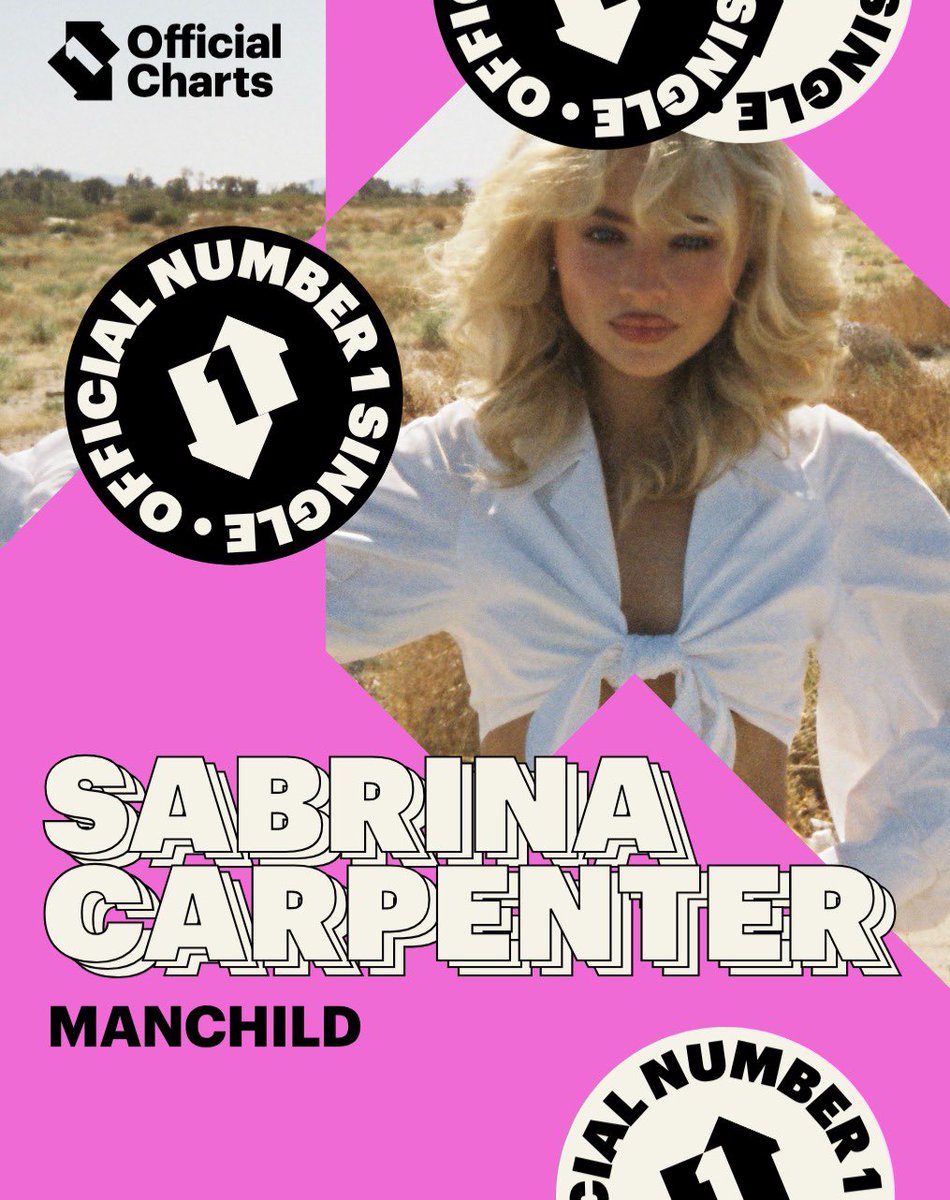 Island Records (@islandrecords) on Twitter photo Oh boy! 💋 Congratulations to <a href="/SabrinaAnnLynn/">Sabrina Carpenter</a> on another No. 1 single on the <a href="/billboard/">billboard</a> #Hot100 and UK’s <a href="/officialcharts/">Official Charts</a> with #Manchild! Oh boy! 💋 Congratulations to <a href="/SabrinaAnnLynn/">Sabrina Carpenter</a> on another No. 1 single on the <a href="/billboard/">billboard</a> #Hot100 and UK’s <a href="/officialcharts/">Official Charts</a> with #Manchild!