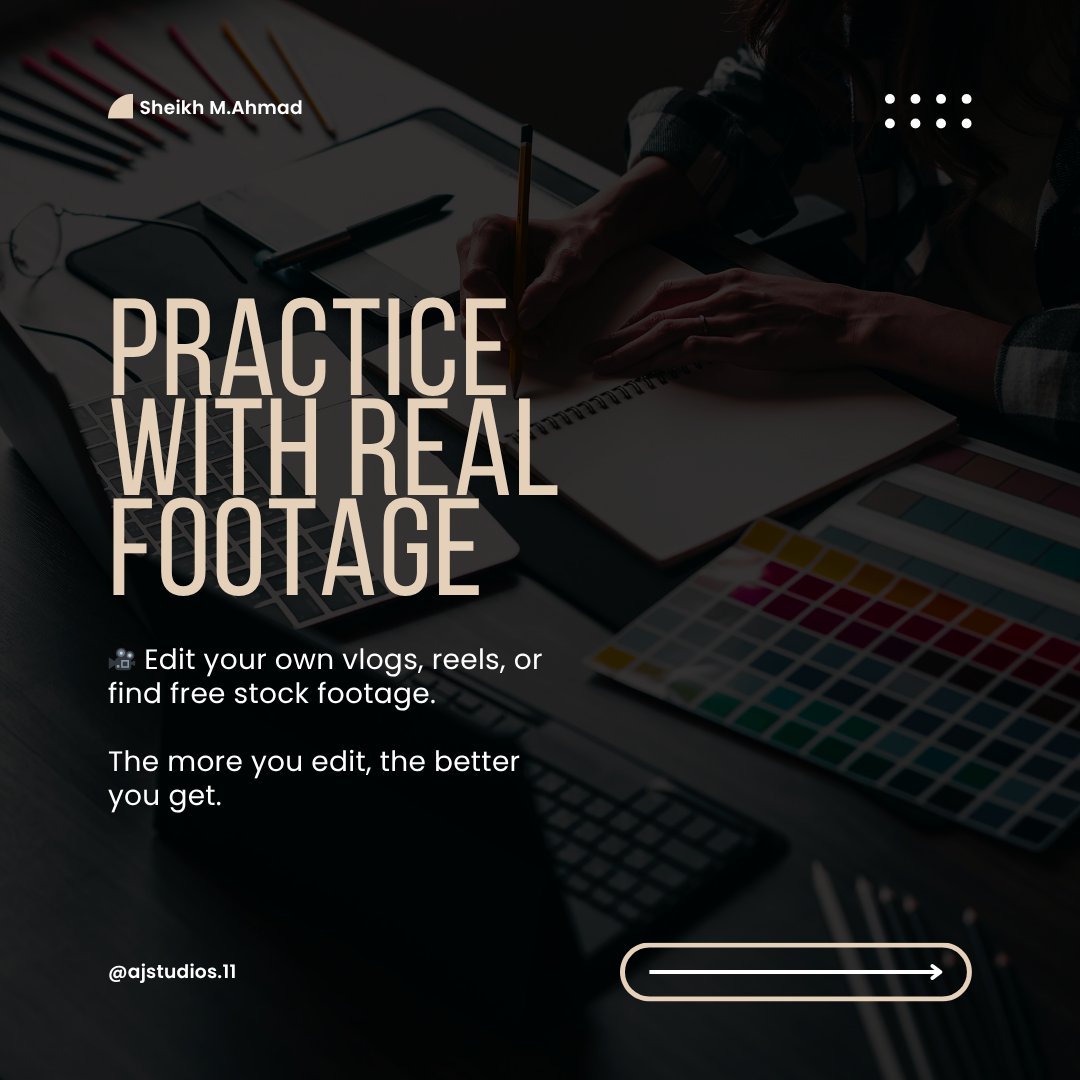 AJStudios280969's tweet image. 🎬 How to Become a Video Editor

Kickstart your video editing career with these essential steps:

1) Learn the Basics

2) Choose the Right Software

3) Practice with Real Footage

#VideoEditing #CreativeCareer #EditorTips #ajstudios