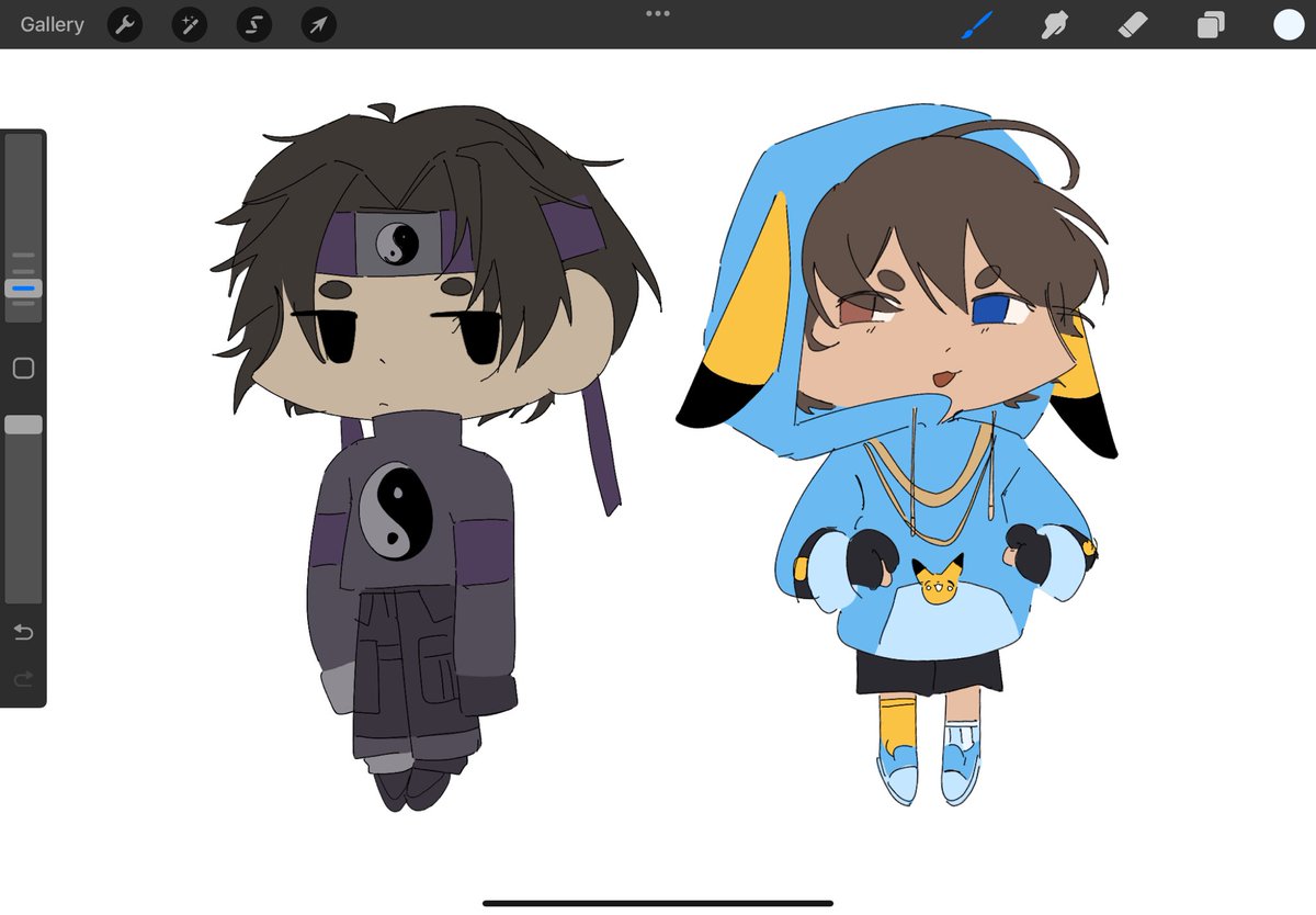 two different types of creatures #wifiesfanart #derapchufanart
