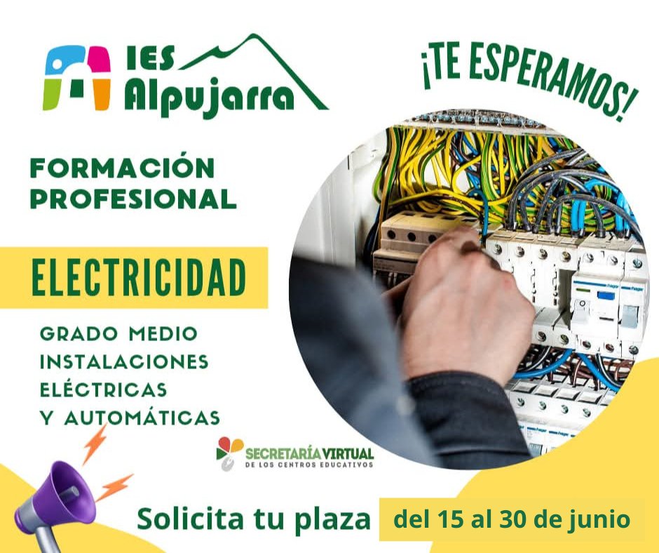 YA PUEDES SOLICITAR TU PLAZA PARA EL CURSO 25-26

TE AYUDAMOS A PREPARARTE PARA EL FUTURO

📢😍👩🏽‍🏭👩🏽‍🔧👩🏽‍⚕️👩🏽‍🏫👩🏽‍💻👩🏽‍🔬😍