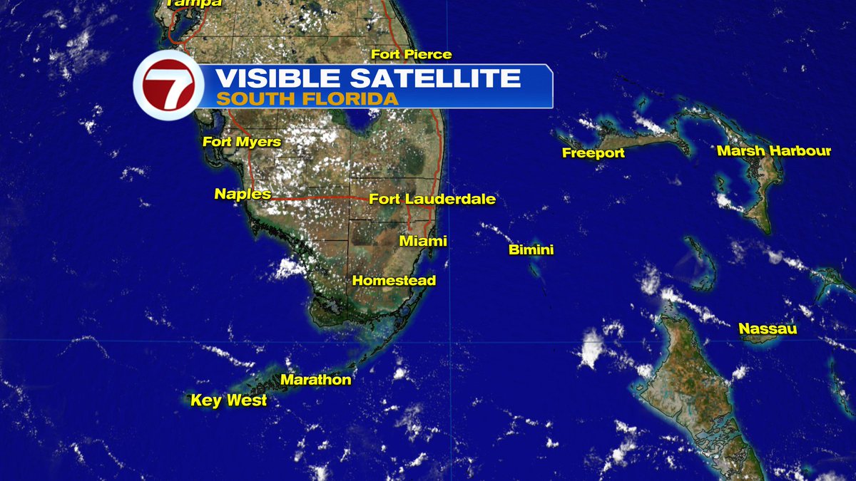 Erika Delgado (@erikadelgadowx) on Twitter photo 3:23pm - Most of South Florida remaining dry this afternoon. Watching a few isolated showers moving WNW across waters of the FL Keys. <a href="/wsvn/">WSVN 7 News</a> @7weather 3:23pm - Most of South Florida remaining dry this afternoon. Watching a few isolated showers moving WNW across waters of the FL Keys. <a href="/wsvn/">WSVN 7 News</a> @7weather