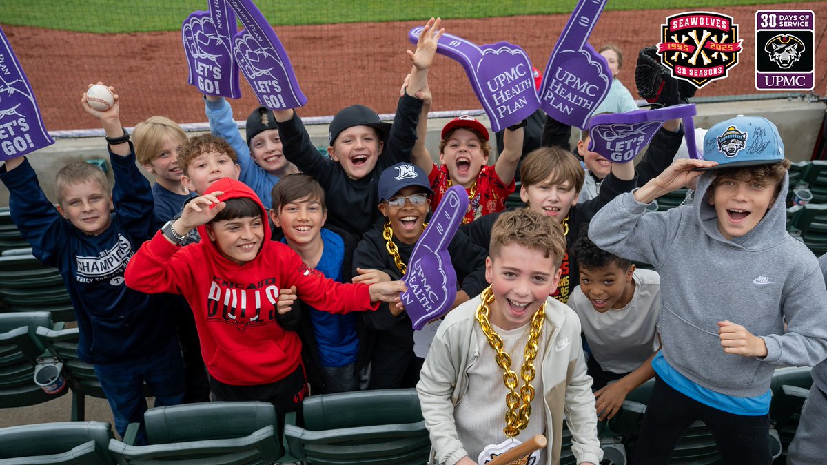 erie_seawolves's tweet photo. 30 Ways in 30 Days! 💪 The SeaWolves are celebrating 30 years in Erie this month. Each day in June, we'll highlight a team community service initiative! #SeaWolves30
Day 16 | The SeaWolves, in partnership with UPMC Health Plan, host at least two Education Day games each season. These special games offer students unique learning experiences through in-game video board content and interactive concourse activities presented by local community partners. To enhance the experience, the SeaWolves also provide baseball-themed lesson plans in science, math, social studies, and language arts for educators to use before the game.