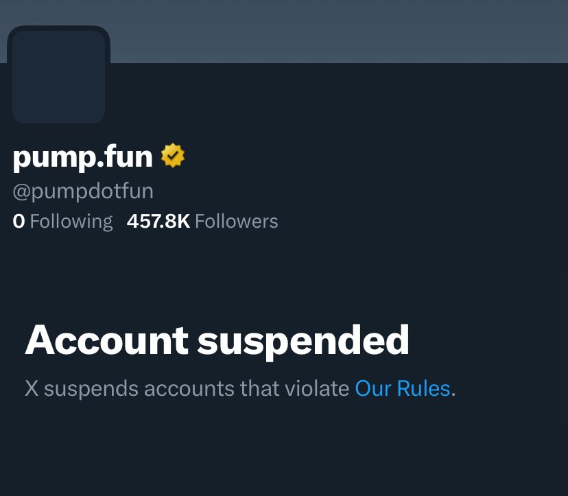 🚨BREAKING🚨

PUMPDOTFUN ACCOUNT SUSPENDED DUE TO COURT ORDERS. ANYONE USING THE SITE TO DEV TOKENS AND OR ORCHESTRATE PUMP AND DUMPS WILL BE HELD LEGALLY RESPONSIBLE