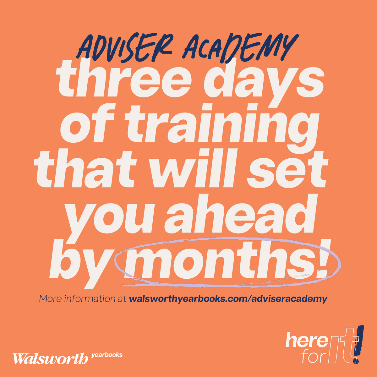 Time’s running out! Register now for Adviser Academy on June 25-26! Join us live or watch later. All registered attendees will receive unlimited access to recorded sessions. Sign up today at link.walsworthyearbooks.com/AdviserAcademy. #Walsworth #Yearbooks