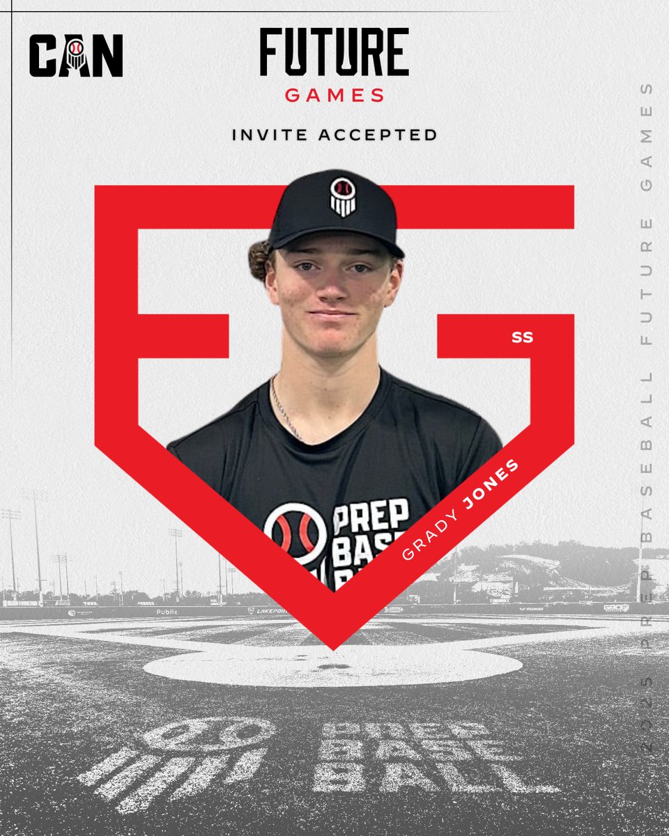 𝐒𝐞𝐞 𝐲𝐨𝐮 𝐢𝐧 𝐀𝐓𝐋, 𝐉𝐨𝐧𝐞𝐬. 🤩

'27 SS <a href="/gradyjonesbb09/">Grady Jones</a> (<a href="/reds_canada/">Canada Reds Baseball Academy - Reds Florida</a>) has accepted his invite to the top uncommitted event in the country... the 2025 Future Games at <a href="/LakePointSports/">LakePoint Sports</a> ‼️

Jones is the 14th-ranked player in ON's class of 2027.

👤 loom.ly/PgiLgSg