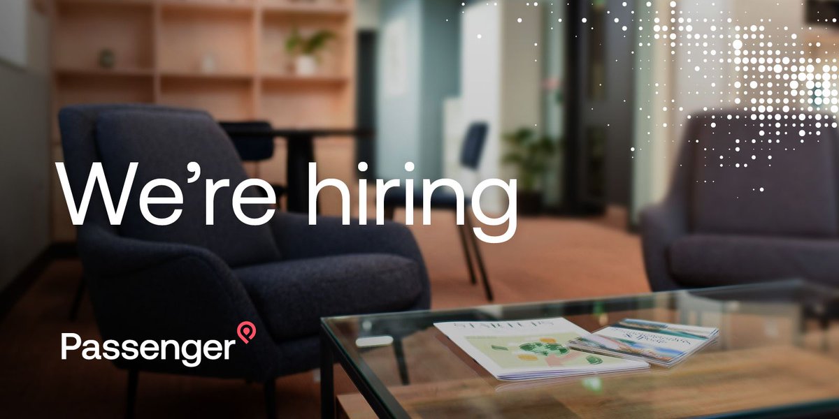Looking for a new challenge? Join us in transforming access to public transport.

We have a new vacancy for a Full Stack Software Engineer. To find out more about Passenger and the role, check out our careers site 👉 pasn.gr/jobs #Jobs 

Find your purpose at Passenger.