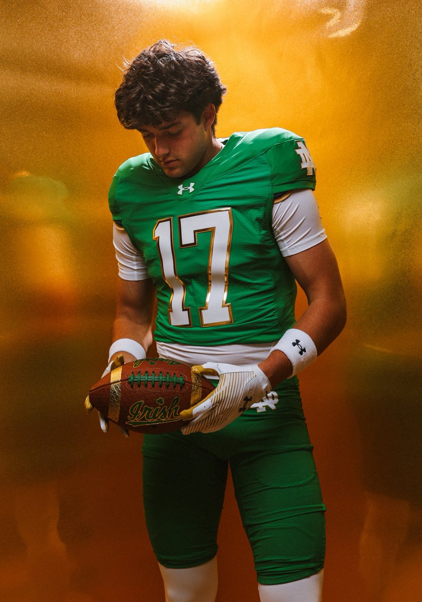 Had an amazing OV weekend <a href="/NDFootball/">Notre Dame Football</a> !! Thank you so much !! ☘️☘️

<a href="/MikeDenbrock/">Mike Denbrock</a> <a href="/HarrisBivin/">Harris Bivin</a> <a href="/CarterAuman/">Carter Auman</a> <a href="/justice_bathas/">Justice Bathas</a> <a href="/myraaann/">Myron Tagovailoa-Amosa</a> <a href="/AllenTrieu/">Allen Trieu</a> <a href="/ChadSimmons_/">ChadSimmons</a> <a href="/GregSmithRivals/">Greg Smith</a> <a href="/SWiltfong_/">Steve Wiltfong</a>