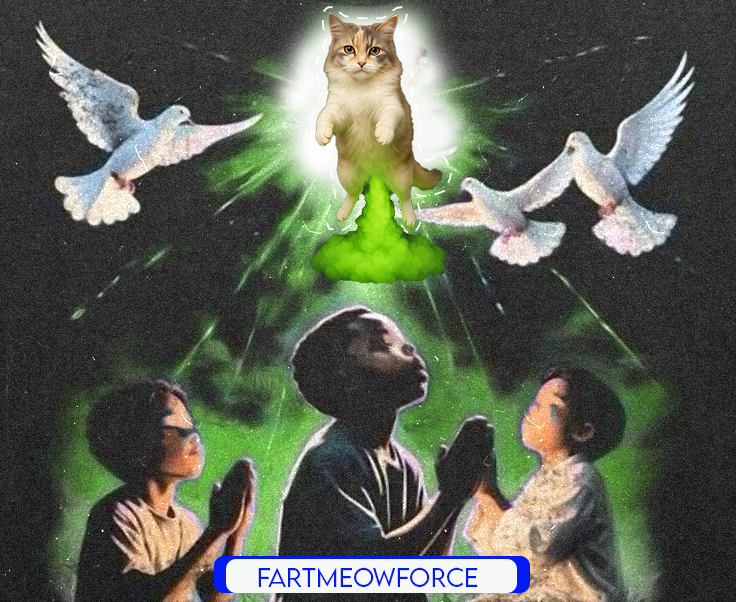 FartMeowForce's tweet photo. $FAMO came down from the chain
with green gas and a mission https://t.co/CeMgBADdke