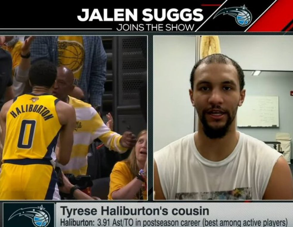 Did you know Jalen Suggs is Tyrese Haliburton’s cousin? 🧐