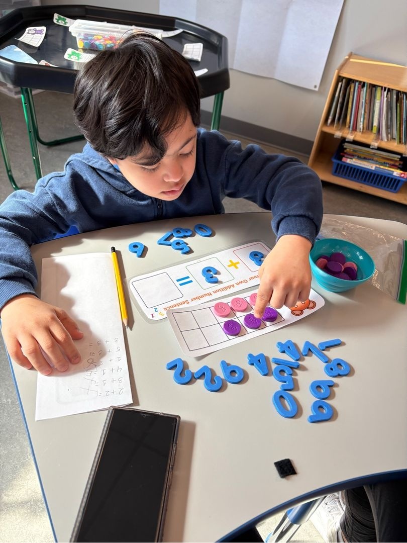 Calculated. 🤌 
And acing it. 🌟

#yaldei #learn #inclusion #support #montral #education #math
