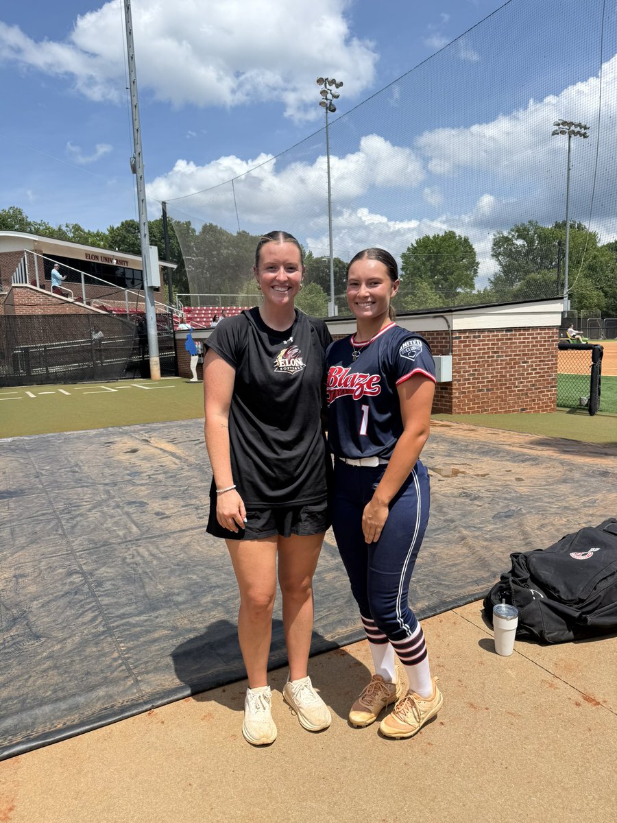MackMostoller's tweet photo. Had a great time at @ElonSoftball camp. Thank you to the coaches for such a memorable day filled with great drills. Love the energy and home feeling. Can’t wait to come back  @CoachSophDevesa @TXBlaze16uFL https://t.co/CwuIzANR0C