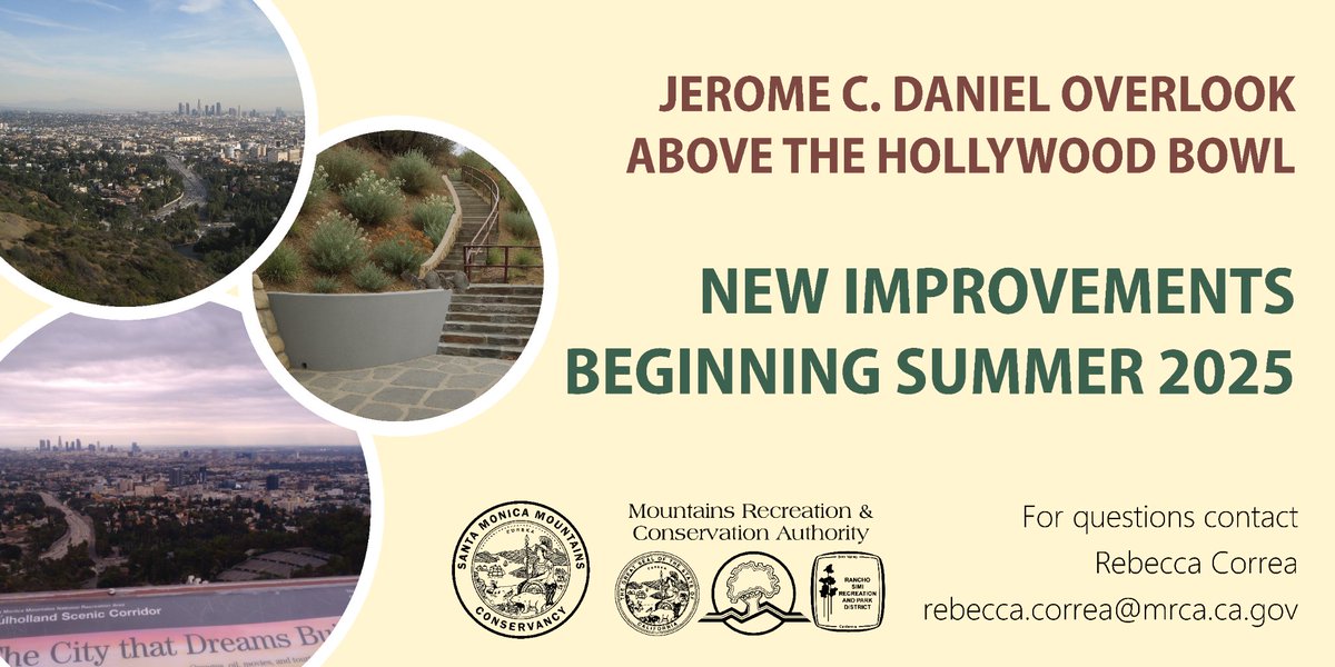 Jerome C. Daniel Overlook above the Hollywood Bowl is closed as of June 16, 2025 for much needed renovations and improvements.