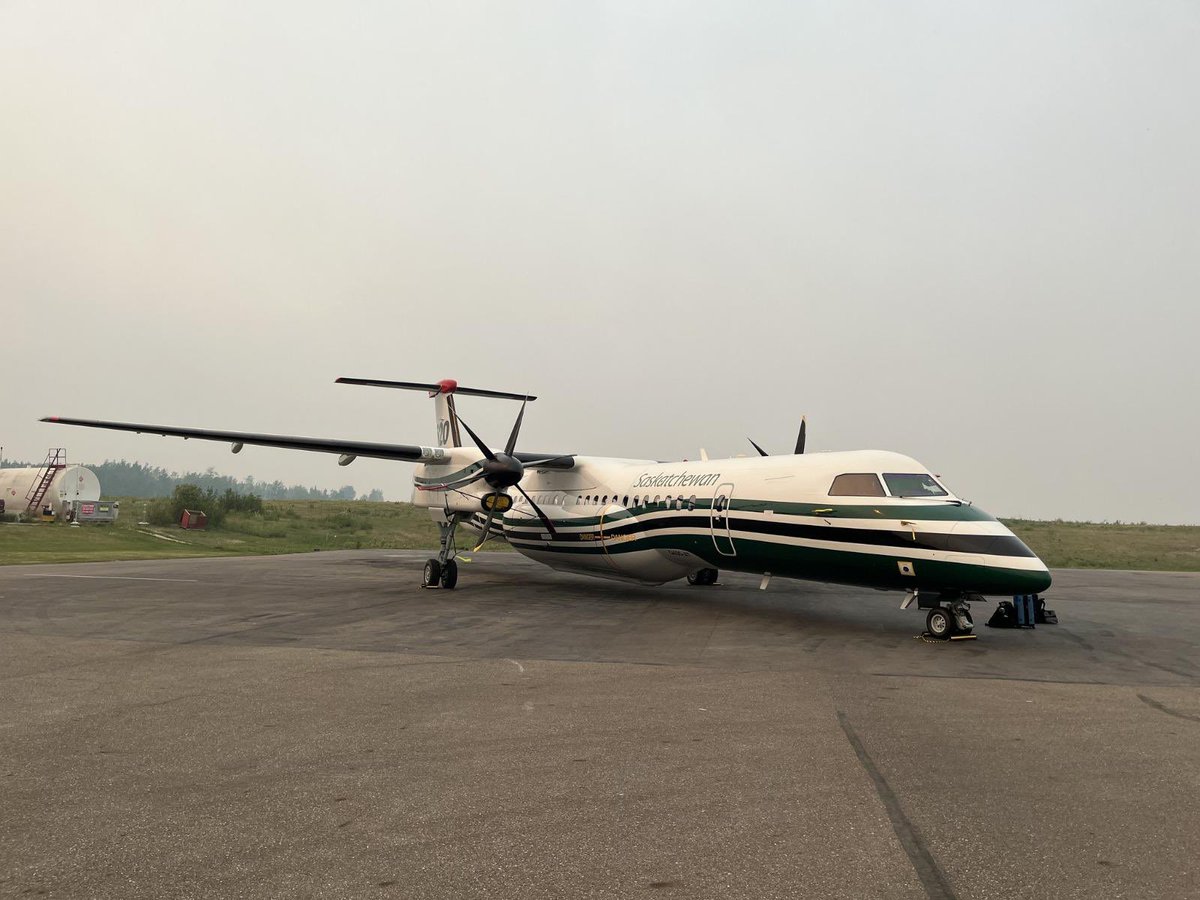Reports are saying the plane sat on the tarmac while thousands evacuated and at one point needed to be manually pushed away to avoid being consumed by the fire.  

The premier said this plane was not in Saskatchewan on two separate occasions.

This is Sask Party mismanagement.