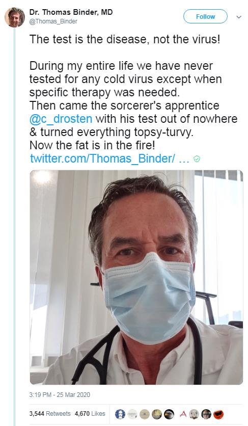 Dr. Thomas Binder, MD (2nd account not supervised) tweet media